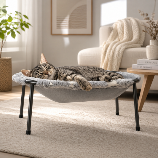 Elevated Glow-In-The-Dark Cat Bed